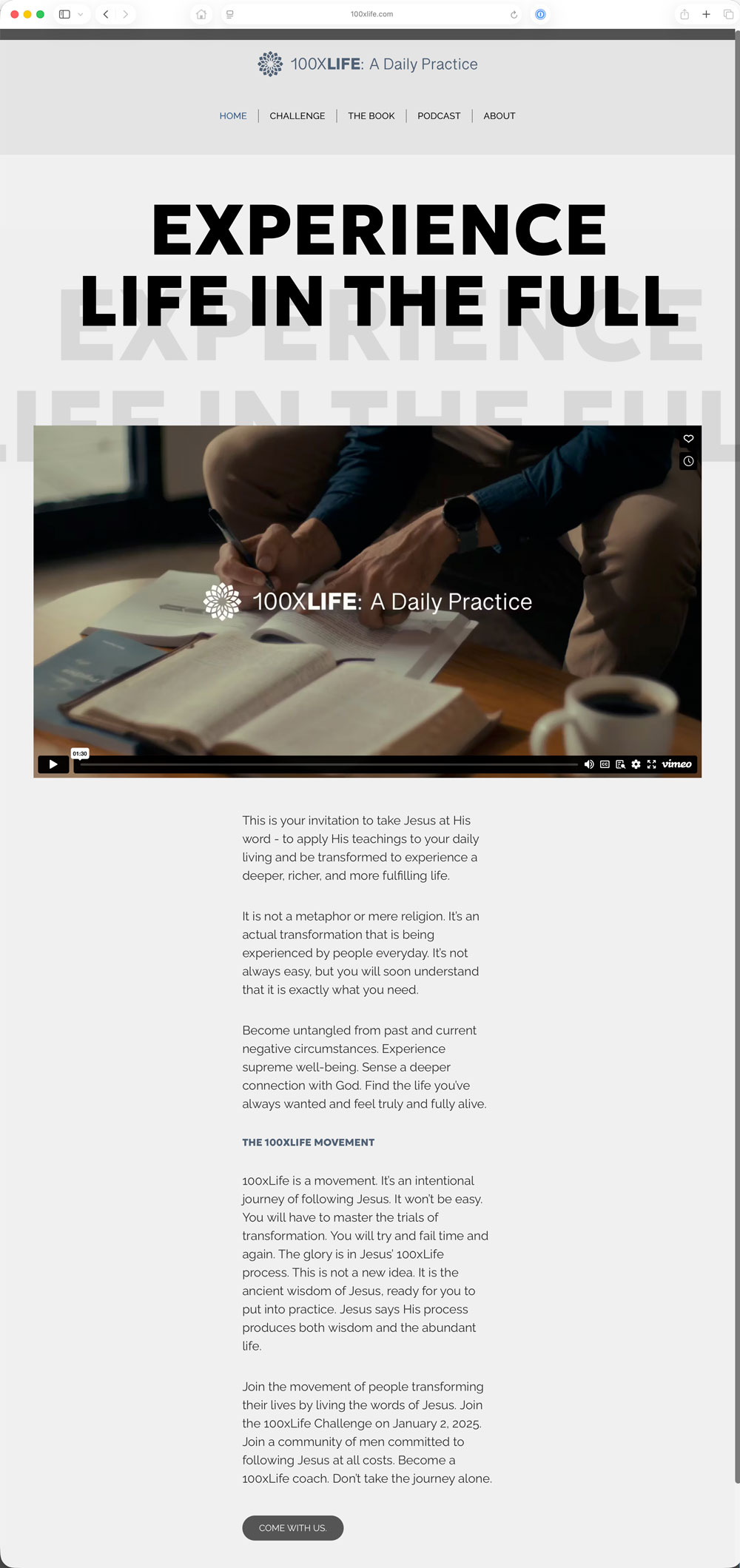 100xlife.com screenshot