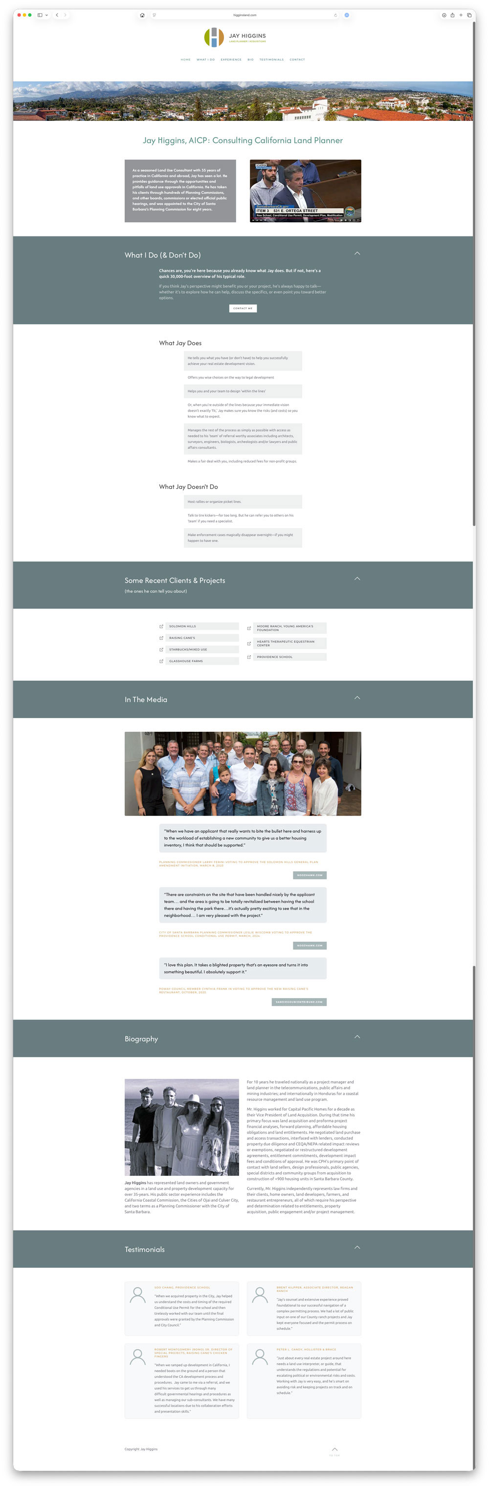 higginsland.com screenshot